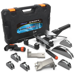 CARVALAX aluminum pipe bender set with seven heads for versatile HVAC tubing projects