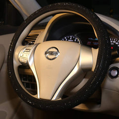 Carwales anti-slip diamond wheel cover helps secure grip during turns.