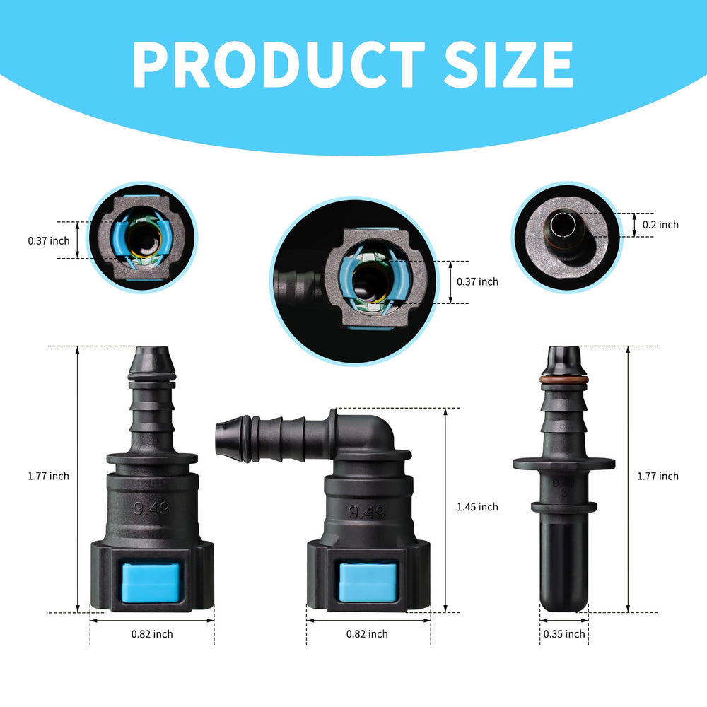Casifavi straight-female 9-89x8 quick-connect supports versatile hose sizes with clean disconnections.
