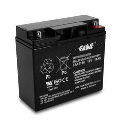 Casil JNC660 replacement battery close-up showing 12V 18Ah capacity
