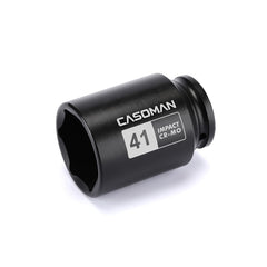 CASOMAN 12-drive 41mm deep 6-pt axle-nut socket for high-torque tasks