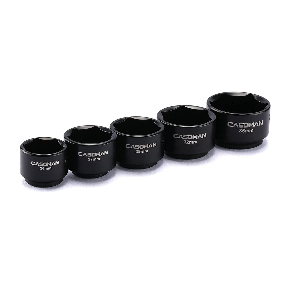 CASOMAN 27mm low-profile oil filter socket for restricted access.