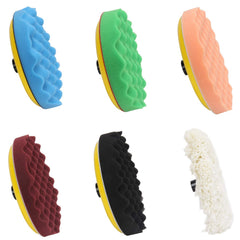CASOMAN color-coded sponge pads show varied softness for precise polishing.