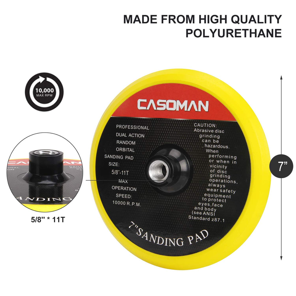 CASOMAN adhesive-backed pads allow quick changes during detailing.