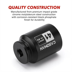 CASOMAN laser-etched 41mm size marking for quick identification