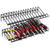 CASOMAN plier rack 15-slot front view for quick access and organized tools.