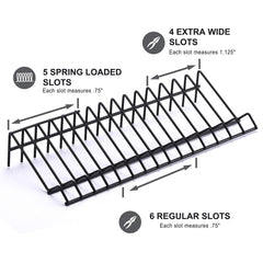 CASOMAN plier rack in drawer demonstrates tidy tool organization.