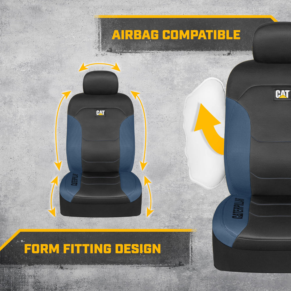 CAT seat-cover-breathable-mesh back panel keeps you cool on commutes.