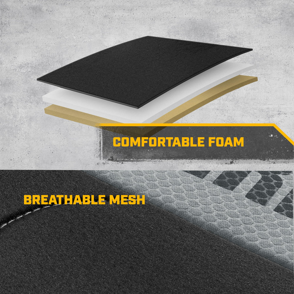 CAT Caterpillar MeshFlex front seat cover breathable mesh improves comfort.