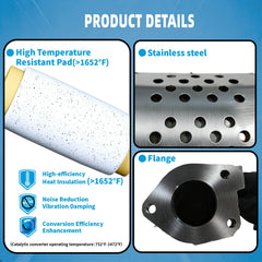CAT CLEAN catalytic converter TL 2009-2014 3.5L V6 with direct bolt-on compatibility.