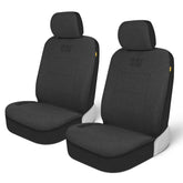 Cat CozyBlend seat cover in charcoal protects seats with soft, breathable comfort.