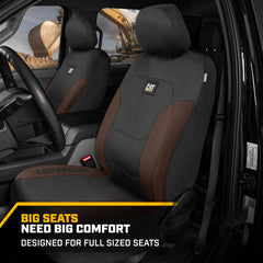CAT Flexfit airbag-compatible seat cover ensures safe side airbag deployment.