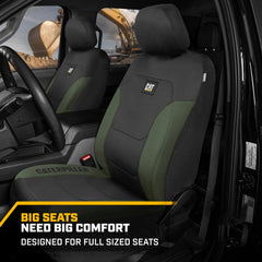 CAT Flexfit airbag compatible seats ensure safe deployment of side airbags.