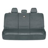 CAT FlexFit gray rear seat cover in canvas material for universal protection