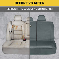 CAT rear seat cover easy to install with online setup videos