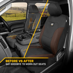 CAT Flexfit universal-fit with adjustable features fits most vehicles.