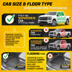 CAT floor mats 3D contour-fit close-up rugged TPE surface