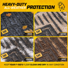 CAT floor mats for Ford F-150 interior protection with 3D contour