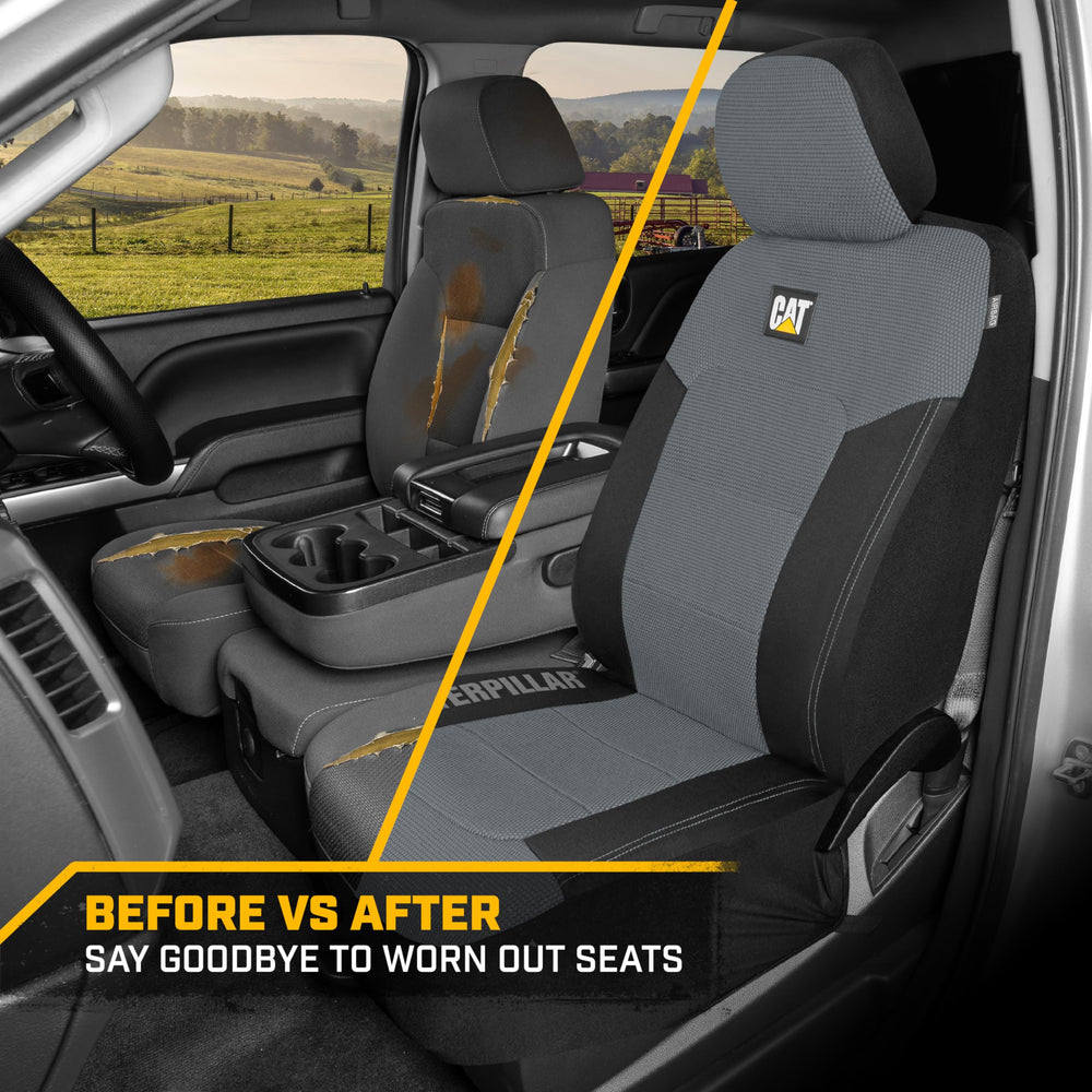 Cat MeshFlex form-fitting fit with anchor bars for many vehicles.