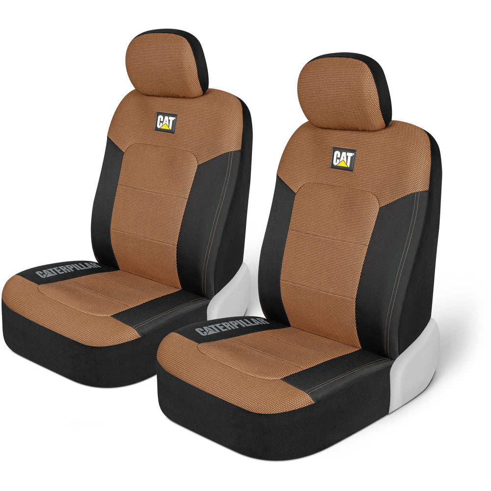 CAT MeshFlex front seat cover in beige tone protects upholstery on daily drives