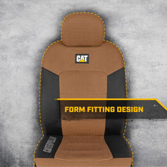 CAT MeshFlex durable poly-cotton protects seats from spills and dirt