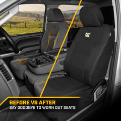 CAT MeshFlex protective covers guard seats against spills and dirt