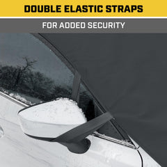 CAT windshield snow cover anti-theft features keep it secure outdoors.