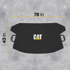 CAT windshield snow cover protects wiper blades from ice buildup.