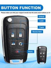 CAUORMOTE Chevy Camaro Cruze remotes compatible with OHT01060512