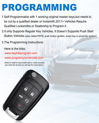 CAUORMOTE self-programming instructions link included for setup