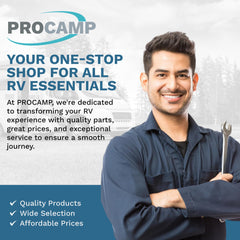 Corrosion-resistant diaphragm ensures durability outdoors for RV use.