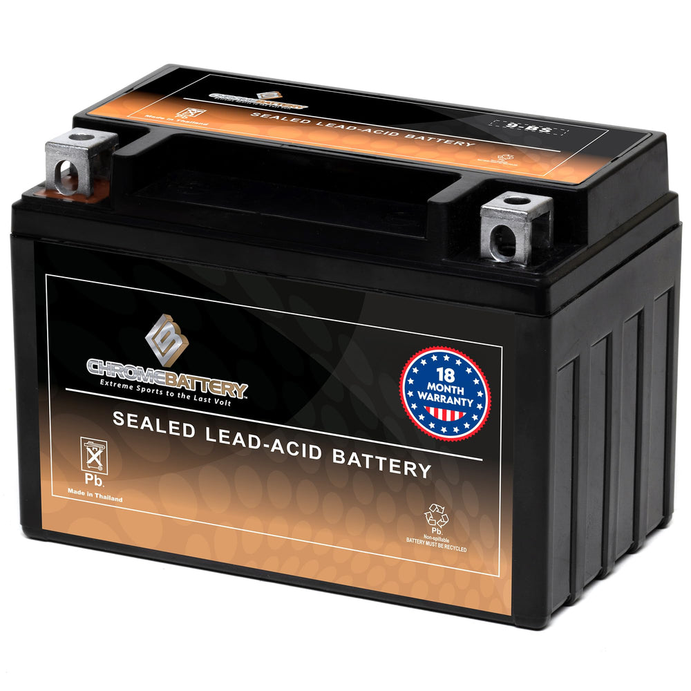 CB Chromebattery 9-BS exterior view shows compact AGM power for reliable starts