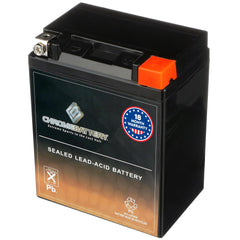 CB Chromebattery YTX14AHL-BS closeup of AGM design for maintenance-free starts