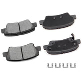 cciyu D1445 ceramic rear brake pad set in packaging, ready for quiet braking and easy install.