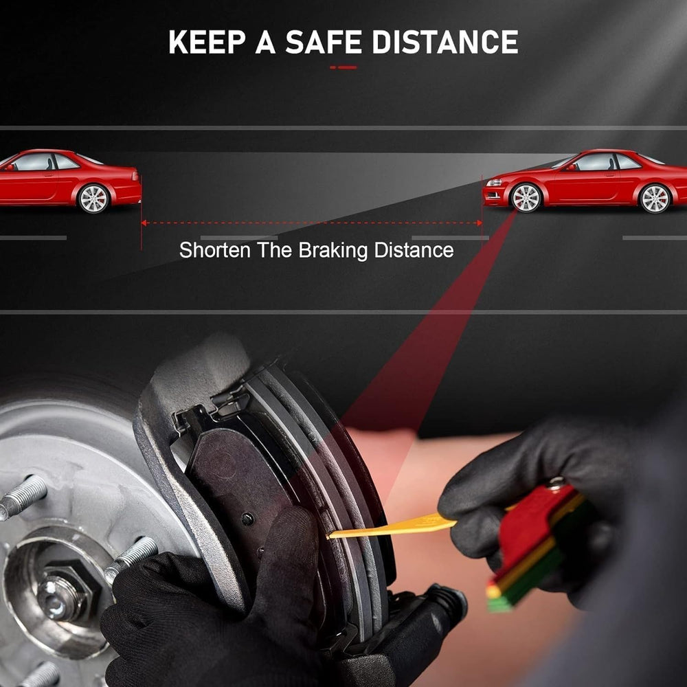 cciyu D1665 rear ceramic brake pads for Lincoln MKC ensure dependable braking with minimal brake noise.