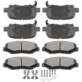 cciyu D914-D865 front brake pads close-up highlighting ceramic wear resistance and quiet operation