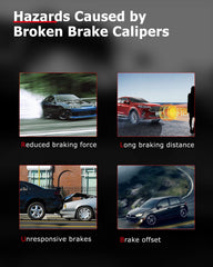 cciyu OEM-style brake calipers ensuring reliable compatibility with popular cars