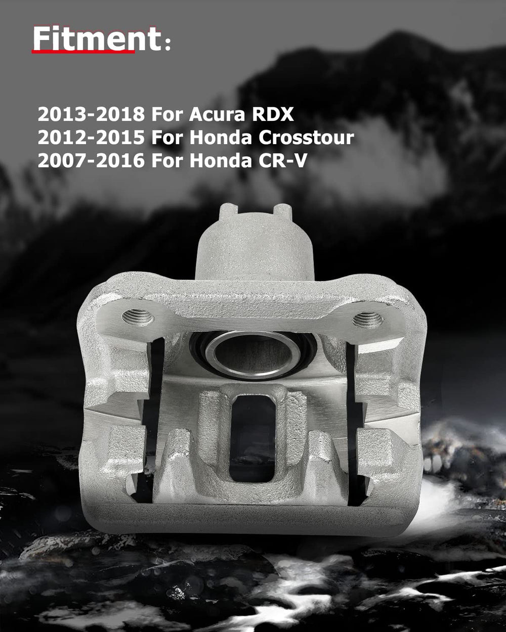 cciyu rear passenger brake caliper with bracket ensuring reliable rotor engagement