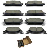 CCTECHMASS front brake pads view highlighting ceramic formula for quiet braking