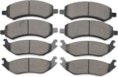 CCTECHMASS front and rear brake pads kit, 8pcs, for quieter braking.