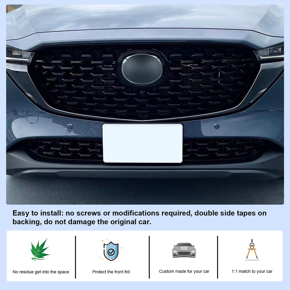 CDEFG CX-5 ABS front grill close-up highlights durable construction.