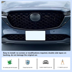 CDEFG CX-5 ABS front grill close-up highlights durable construction.