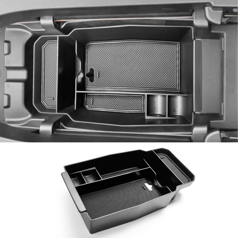 CDEFG CX-50 center console organizer tray keeps essentials within reach and neatly arranged.