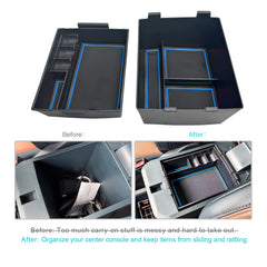 CDEFG Maverick console organizer with ABS plastic matte finish for rugged use