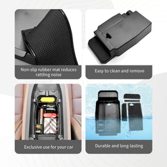 CDEFG non-slip mats provide secure grip for items in the CX-50 tray.