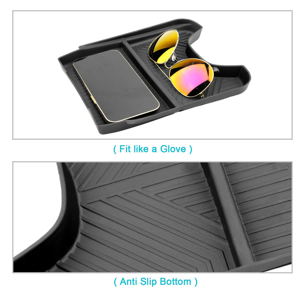 CDEFG HRV organizer in ABS plastic with matte finish resists wear.