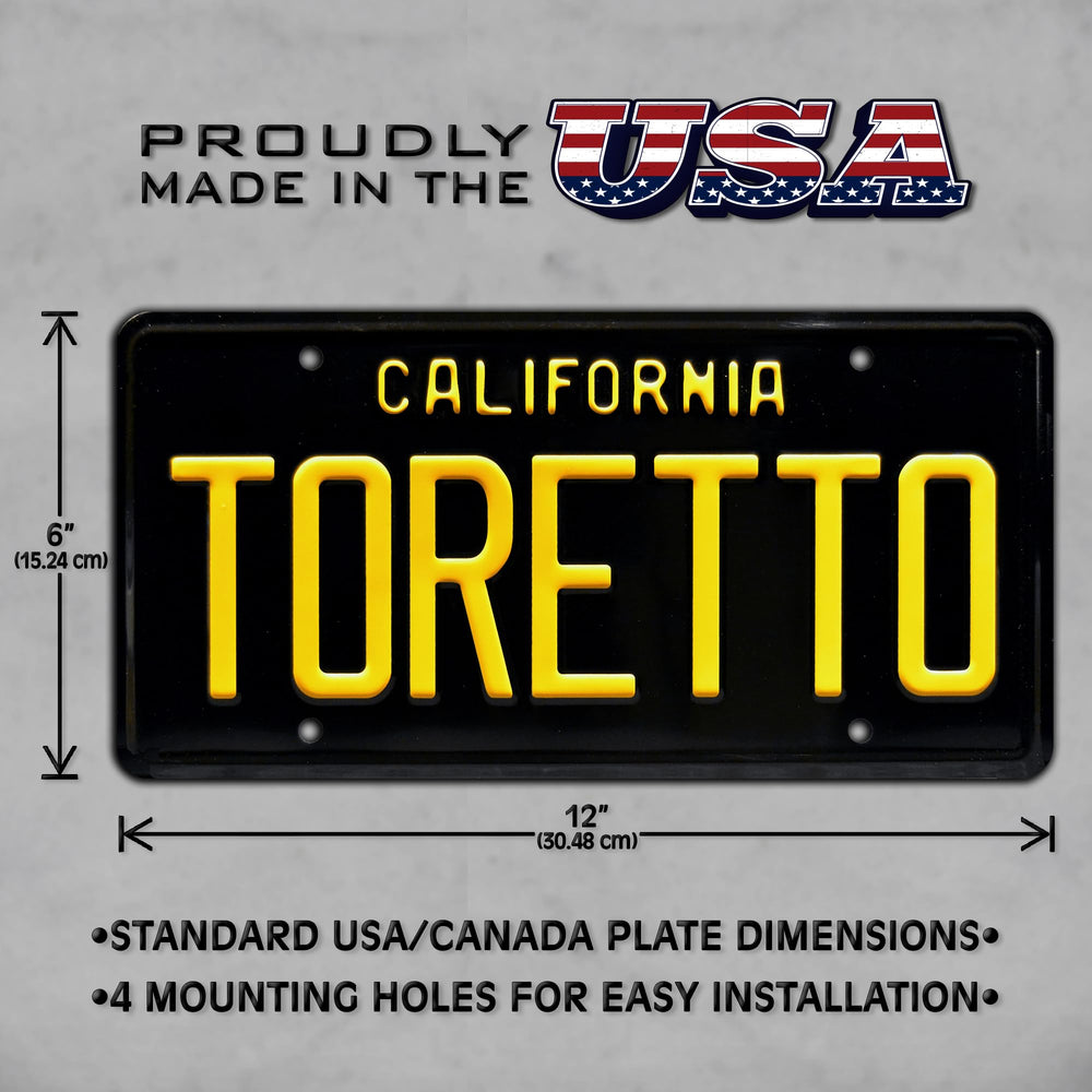 Celebrity Machines embossed aluminum sign offers durable premium display