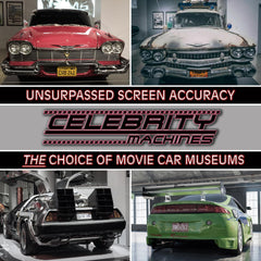 Celebrity Machines wall display idea enhances garages, offices, and entertainment spaces.