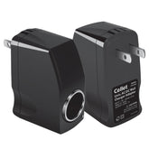 Cellet AC-DC adapter converting wall power to 12V for on the go use