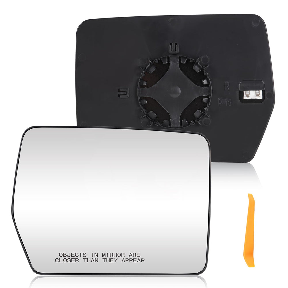 Cenfeild passenger-side heated mirror glass for Ford F-150 improves visibility in cold weather.
